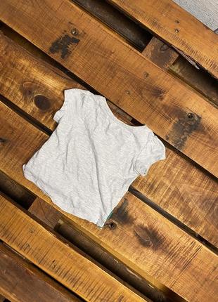 Детская футболка с принтом и нашивками primark (примарк 9-12 мес 74-80 см идеал оригинал разноцветная)2 фото