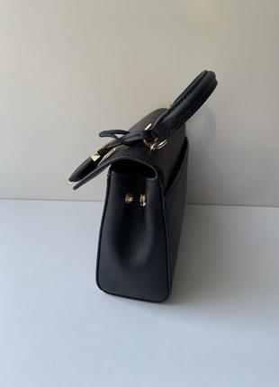 Черная маленькая сумка ava extra small black michael kors6 фото