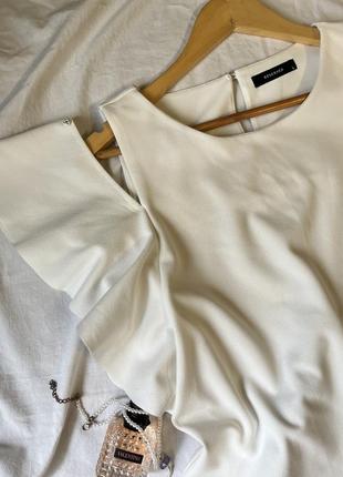 Блуза з відкритими плечима у кольорі слонова кістка від reserved2 фото