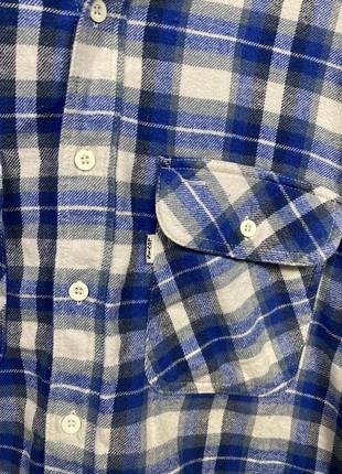 Рубашка байковая в клетку клетчатая levi’s vintage usa америка3 фото