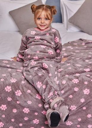 Пижама детская теплая цвета5 фото