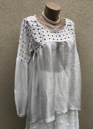 Комбинирован,кружево+шёлк блуза,рубаха,удлиненная спинка,баска,этно,бохо стиль1 фото
