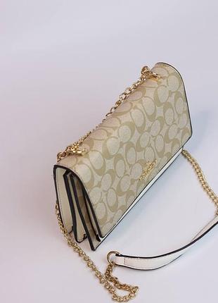Сумка coach beige