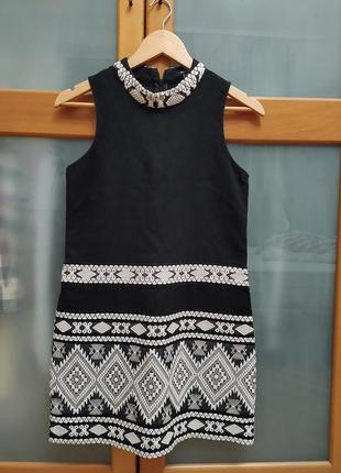 Мини платье с вышивкой mexx