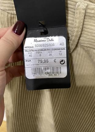 Вельветовые брюки massimo dutti5 фото