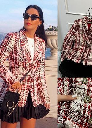 Твідовий піджак zara