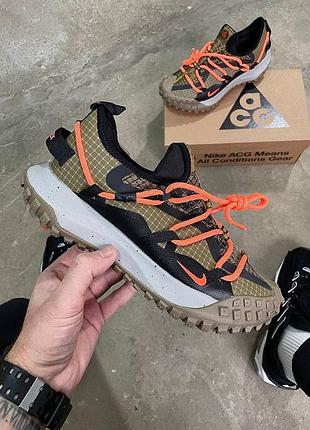 Чудові чоловічі кросівки nike acg mountain fly low gore-tex gtx хаки гортекс