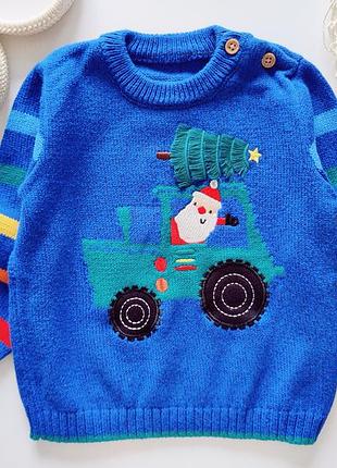 Новогодний свитер с дед морозом артикул: 18244