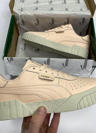 Шикарные женские кроссовки puma cali в розовом цвете (36-40)3 фото