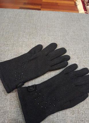 Шерстяные перчатки на утепление2 фото