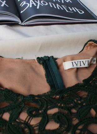 Брендовое платье зеленое кружево от ivivi7 фото