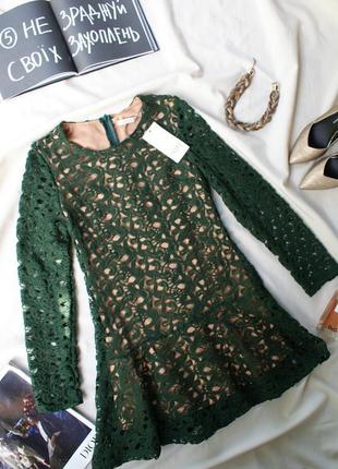 Брендова сукня зелена мереживо від ivivi