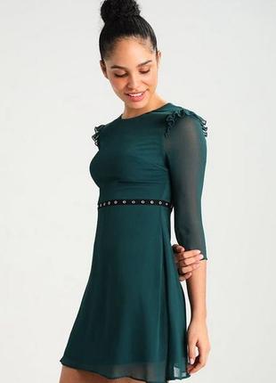 Темно зелена сукня new look темно зелене плаття new look5 фото