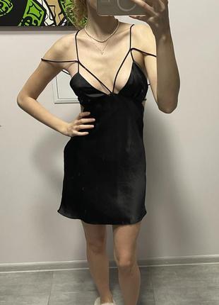 Zara черное платье (новолетнее)1 фото