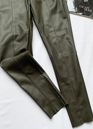 Леггинсы, лосины, кожаные, хаки, h&m5 фото