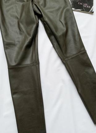 Леггинсы, лосины, кожаные, хаки, h&m6 фото