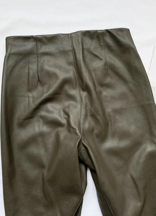 Леггинсы, лосины, кожаные, хаки, h&m4 фото