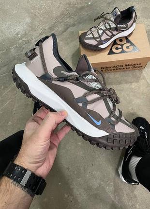 Стильные мужские кроссовки nike acg mountain fly low se ironstone gore-tex коричневые гортекс