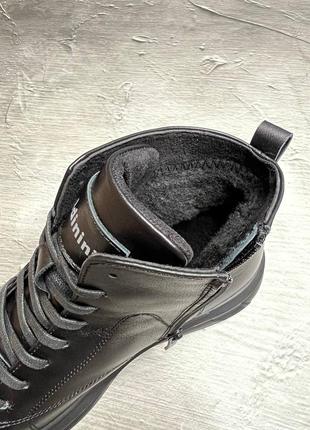 Круті зимові високі черевики baldinini, мужские зимние ботинки натуральная кожа8 фото
