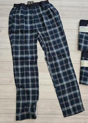 Фланелевые пижамные брюки для дома, отдыха livergy нитевичка3 фото