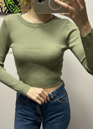 Stradivarius зелена кофтинка