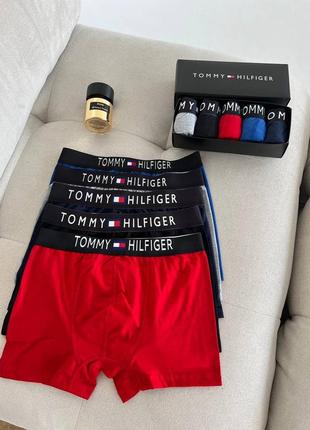 Комплект нижнего мужского белья различные цвета tommy hilfiger, закупить новые мужские трусы комплект разные цвета бренд2 фото