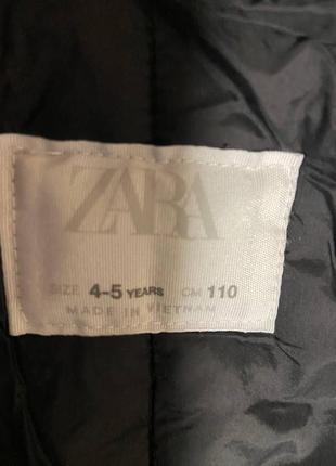 Куртка zara черная для ребенка4 фото