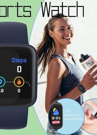 Смарт-часы smart watch y68 шагомер подсчет калорий цветной экран3 фото