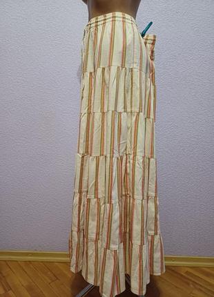 Многоярусная длинная юбка3 фото