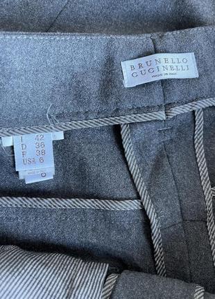 Шерстяные брюки штаны люкс  brunello cucinelli оригинал италия5 фото