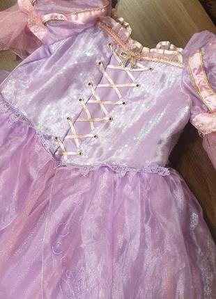 Платье рапунцель disney, принцессы, карнавальное 9-10 лет 7