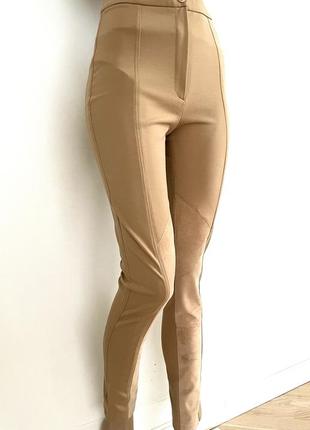Absolu стрейчевые штаны замша кожаные лосины высокая посадка2 фото