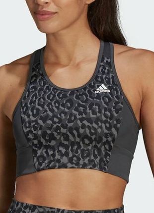 2xl стильный тренировочный топ, спорт бра adidas aeroready1 фото