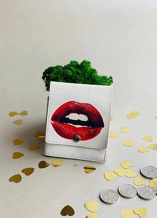Кошелек кожа портмоне принт