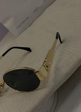 Celine triomphe sunglasses metal | окуляри | очки🔥4 фото