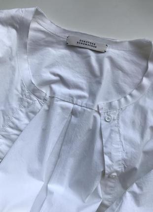 Хлопковая белая рубашка dorothee schumacher xl бавовняна сорочка оверсайз2 фото