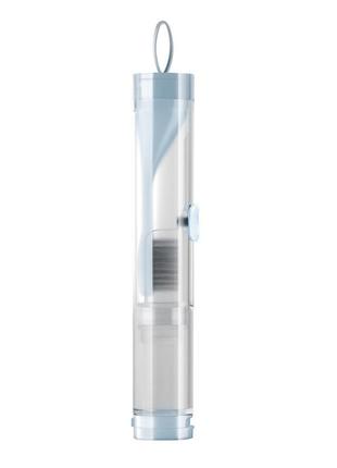 Складна зубна щітка із дозатором для зубної пасти білий4 фото