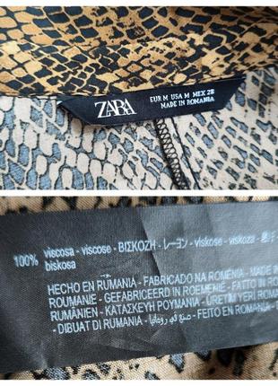 ♥️1+1=3♥️ zara длинное платье рубашка в змеиный принт10 фото