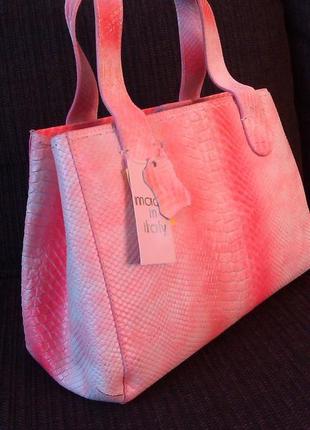 Итальянская кожаная сумка брендовая новая-распродажа ,уценка!!1 фото