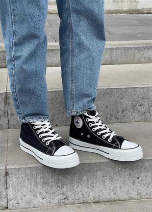 Женские кеды converse hight x chuck taylor platform «white’ 🖤