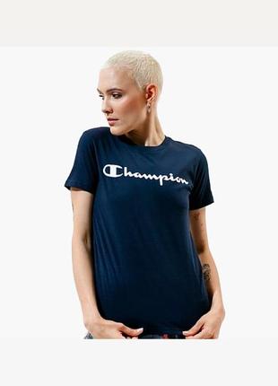 Футболка champion t-shirt crewneck t-shirt blue