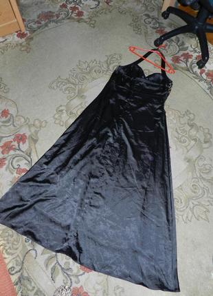 Шёлковое-65%,нарядное-вечернее платье в пол,расшитое камнями,пин-ап,большого размера,donna bella6 фото