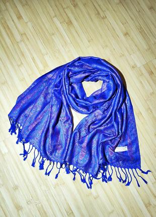 Pashmina ❤️приголомшливий яскравий двосторонній палантин зі 100% кашеміру