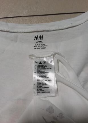 Хлопковая футболочка  c цветочным принтом h&m5 фото