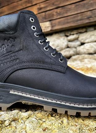 Ботинки кожаные зимние wrangler aviator black 5