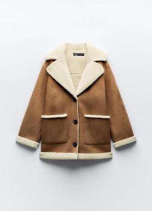 Невероятная дубленка zara😍