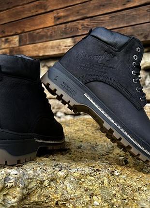 Ботинки кожаные зимние wrangler aviator black 6