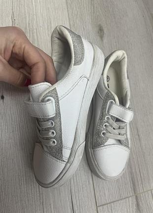 Детские белые кеды 3