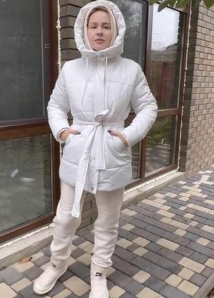 Костюм тройка женская зимняя куртка и спортивный костюм на флисе разм.46-523 фото