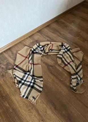 Шарф в клетку в полоску шаль ультратонкий теплый burberry германия